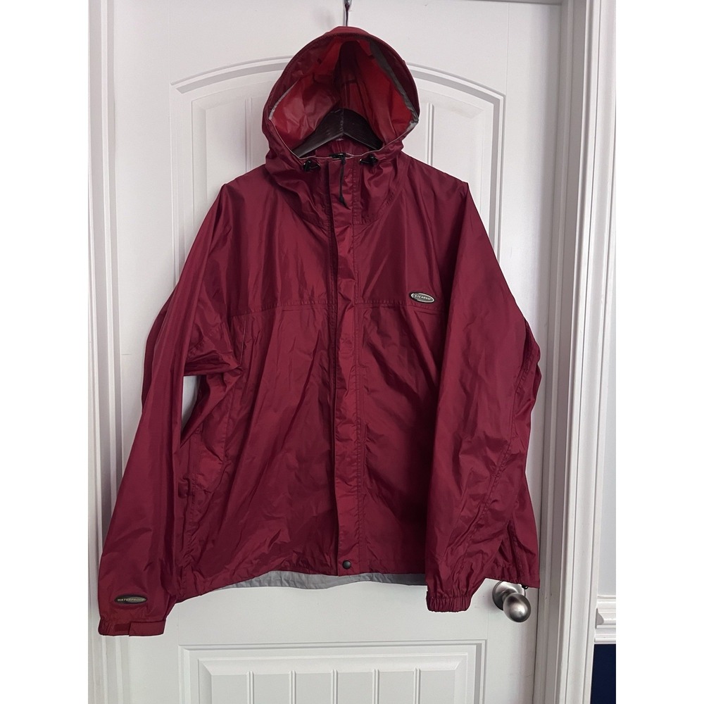 Stearns Dry Wear Hooded Rain Jacket Waterproof Windbreaker Storm Red XL‎ 532